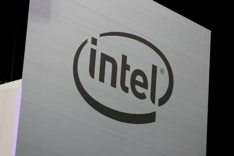 The Intel logo is shown at E3, the world's largest video game industry convention in Los Angeles, California, U.S. June 12, 2018. REUTERS/Mike Blake