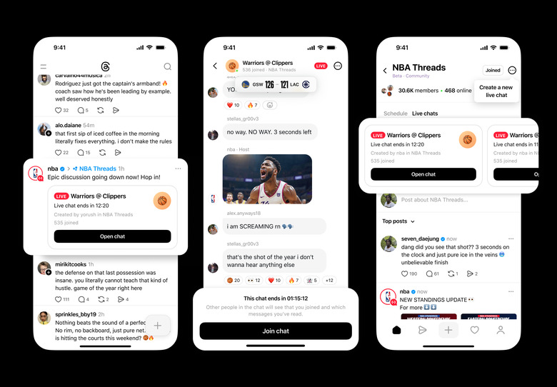 Threads Live Chats