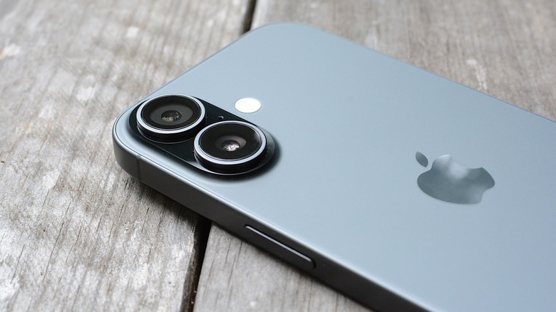Apple iPhone 17 shown from the back with two main cameras