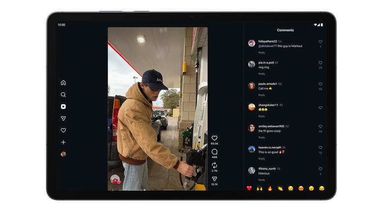 Meta's Instagram app for Android tablets.